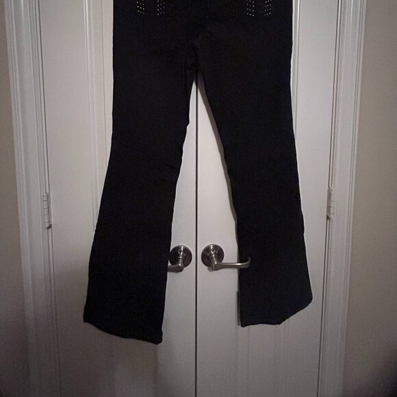 Women's Black Jeans with Sparkle Pockets in Size 10 by Cache - Picture 4 of 6